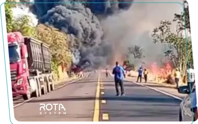 Explosão de Carreta: RotaCam registra dinâmica do acidente